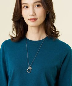 J.PRESS LADIES トライアングル コイン ネックレス シルバー系