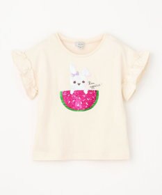 ANY KIDS 接触冷感 しろくま ミラクルスパンコール Tシャツ