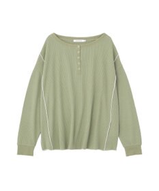 AMERICAN HOLIC 【選べる丈】ヘンリーネックワッフルメロープルオーバー