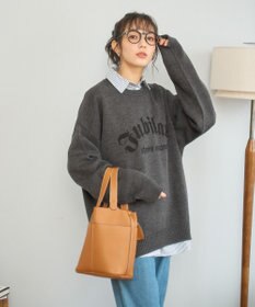 WEGO 【新色追加/ユニセックス着用ITEM/SMLサイズ展開】ジャガードグラフィックプルオーバー（LS）