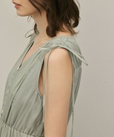 GRACE CONTINENTAL コットンシルクティアードワンピース