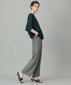 ICB 【新色追加・WEB限定カラーあり・UVケア・接触冷感・速乾・防シワ・洗える】FluidBackSatin ドルマンスリーブブラウス