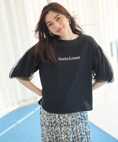 ANY 【洗濯機可/接触冷感/UVケア】エニィファンクションバルーンスリーブTシャツ