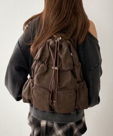 WEGO 【ユニセックス着用ITEM】2ポケットPUドロストナップサック