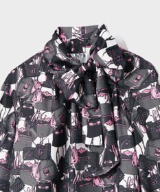 GRACE CONTINENTAL バッグモチーフボウブラウス