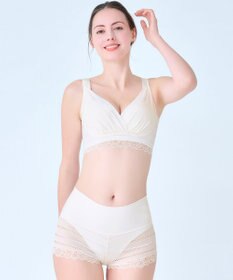 BRADELIS New York 【BRADELIS Me / ノンワイヤーブラジャー】オールインワンブラ ナイトブラ 補正 下着 24時間ラクに着用 綿混 しっかりフィット ブラデリス ME122105