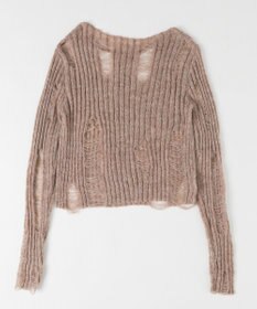 WEGO ダメージショートニット