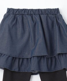 ANY KIDS デニム ニット スカッツ