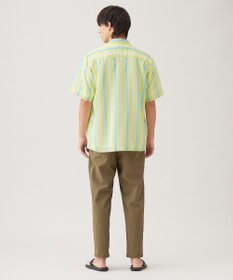 UNFILO MENS シアーメッシュプリント オープンカラーシャツ【ギフトにもおすすめ】