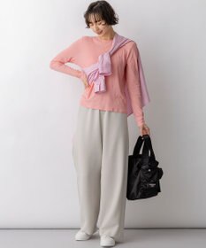 23区 L ストレッチダブルクロス ワイドパンツ