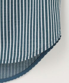 J.PRESS LADIES 【WEB限定】 ピンストライプジャージー バンドカラー カットソー