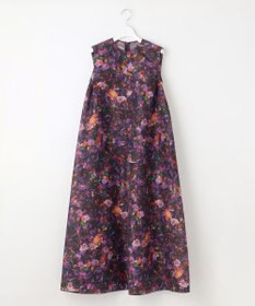 自由区 【カトリエムブーケ】フラワープリントフレアワンピース