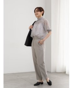 Te chichi フロントZIPリネンライクテーパードパンツ(セットアップ可)