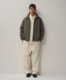 ATON MAT AIRY NYLON | ウールパテッドスタンドジャケット - UNISEX