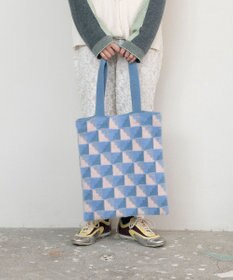 TRICOTE シャギーブロックトート