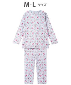 WACOAL パジャマ 長袖 長ズボン 綿100%(本体) 天竺素材 ミントン レディース NDX563 /ワコール