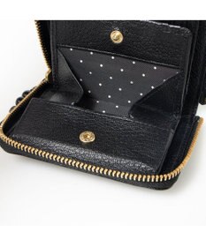 UNBILLION ペルケ perche / ドット刺繍ラウンドパームフィットウォレット