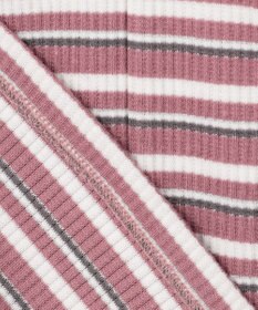 ANY SIS 【前後着用可】マルチボーダー2WAYテレコ カットソー