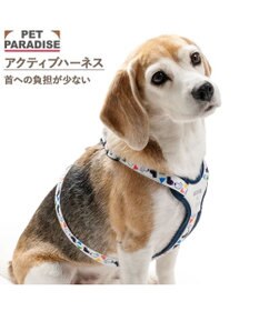 PET PARADISE リサとガスパール アクティブハーネス 《三角柄》 ＳＭ 中型犬