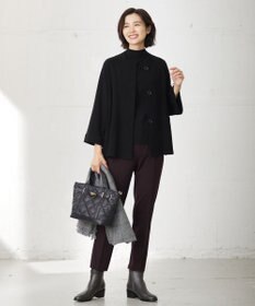 J.PRESS LADIES L 【WEB限定カラーあり・洗える】T/Rアルガンシルク テーパード パンツ