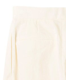 BEIGE， 【洗える】CROCUS / カービーシルエットタックパンツ