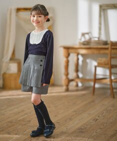 組曲 KIDS 【150-160㎝】【接触冷感・UVカット】サラリとヨークデザイン トップス