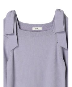 earth music&ecology 肩リボンニットプルオーバー