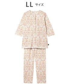 WACOAL パジャマ 綿100%(本体) 天竺素材 ミントン 7分袖 長袖 長ズボン レディース NDT266 /ワコール