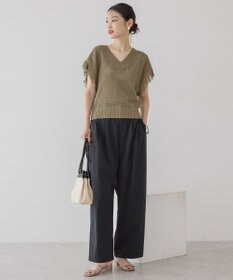 AMERICAN HOLIC 袖フリンジショート丈プルオーバー