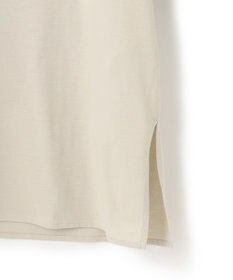 ICB L 【洗える】 ブラウスライクジャージー ヘンリーネックカットソー