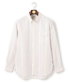 J.PRESS MEN コットンオックス マルチストライプ シャツ / ボタンダウン