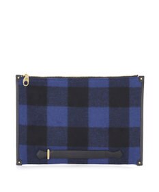 IBIZA プエブロ　ウール/牛革　クラッチバッグ