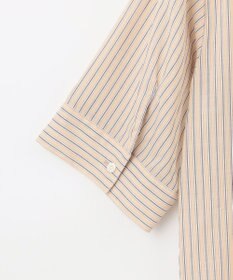 J.PRESS LADIES 【洗える】ウォッシャブルストライプ シャツカラー ブラウス