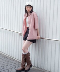WEGO 【ユニセックス着用ITEM/MLサイズ展開】ミニチェックシャツ（SS）