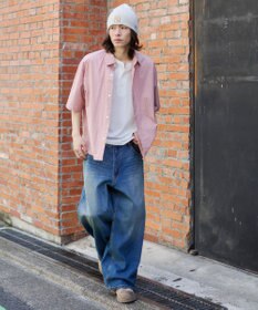 WEGO 【ユニセックス着用ITEM/MLサイズ展開】ミニチェックシャツ（SS）