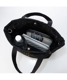 UNBILLION カシュカシュ cachecache / ヒネリ金具2wayナイロンキルティングトートM