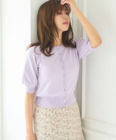 Feroux 【接触冷感・UVカット】ハーフスリーブ カーディガン