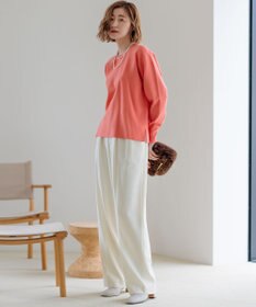 23区 【洗える】ヴィスコースストレッチ ミラノリブ ニット