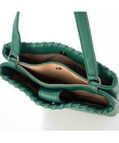 UNBILLION perche 牛革ソフト3層かがり2wayショルダーバッグ