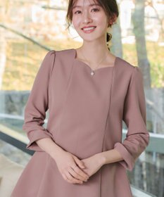 Tiaclasse スカラップ襟チュニック