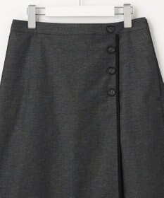 J.PRESS LADIES 【洗える・吸水速乾・接触冷感】リネンツイル スカート