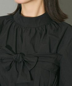 Green Parks リボンデザインハイネックブラウス