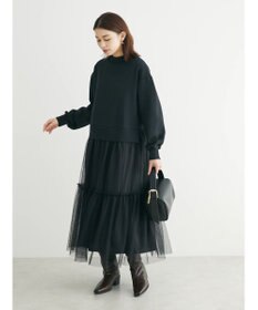 Green Parks ・ＳＵＧＡＲ　ＳＰＯＯＮ　チュールドッキングワンピース