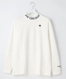 PW CIRCULUS 【MEN】【ストレッチ/軽量】バックロゴ 長袖 モックネック シャツ