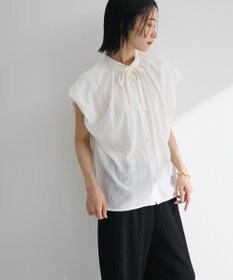 Green Parks ・ＥＬＥＮＣＡＲＥ　ＤＵＥ　ボウタイフレンチブラウス