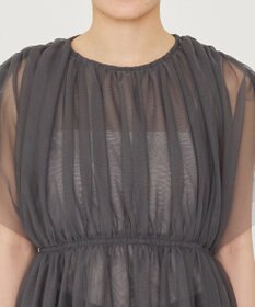 uncrave 【洗濯機洗い可】カクテル チュール ブラウス（uncrave STANDARD）