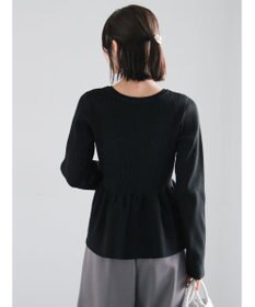 Te chichi 前後2WAYペプラムカーディガン