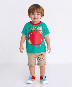 MIKI HOUSE HOT BISCUITS 【80-120cm】 ワッペン 6分丈 ハーフパンツ