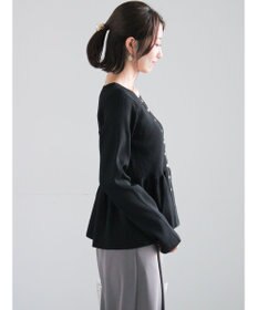 Te chichi 前後2WAYペプラムカーディガン