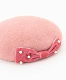 ANY KIDS パールリボンベレー帽